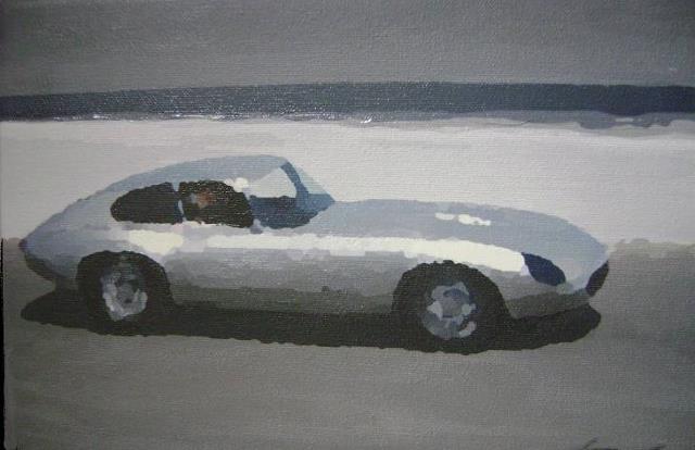 Jaguar E-Type - Artwork by Climms Craft - Artist on Classic Cars and Landscapes