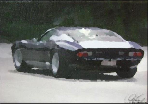 Lamborghini Miura - Artwork by Climms Craft - Artist on Classic Cars and Landscapes